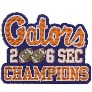   Gators 2006 SEC Football Champions Logo Decal: Sports & Outdoors