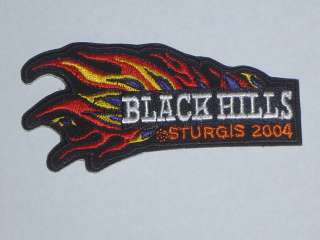 BLACK HILLS STURGIS 2004 FLAMES MOTORCYCLE RALLY PATCH  