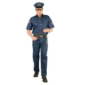 Lets Party By Charades Costumes Police Officer Adult Costume / Blue 