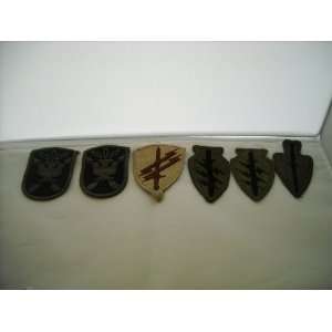  Set of 6 US Army Special Force SSI 