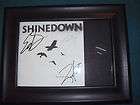 SHINEDOWN SOUND OF MADNESS AUTOGRAPHED DISPLAY WITH GUITAR PICK *COA*