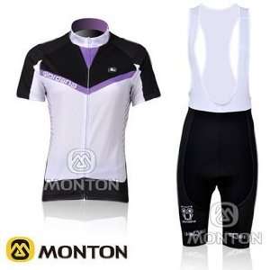   &white female cycling jersey short bib suit b150