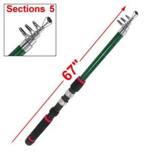  Como Black Foam Wrapped Handle Telescopic Fishing Pole 1 