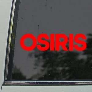  OSIRIS Red Decal SKATEBOARD Surf Skate Board Car Red 