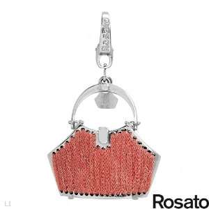 Rosato Sterling Silver Ladies Pendant. Length 70 mm. Total Item weight 