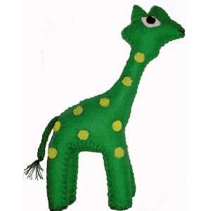  Cheppu Felt Giraffe Toy Green: Toys & Games
