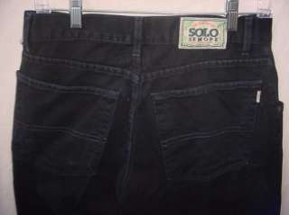 Solo Semore Mens Black Jeans   Relaxed   size 32 (measures 31 x 32 