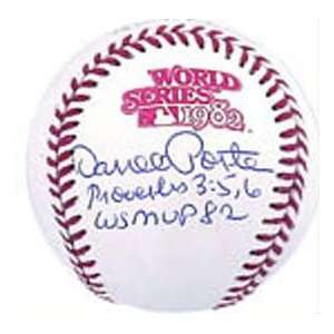  Darrell Porter Autographed Baseball
