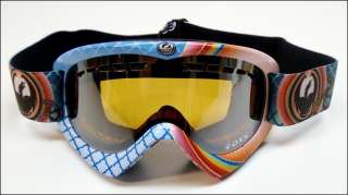 SEE PICS! : Dragon DXS Snow Goggles Chakra Bro/Ion (Ionized) + Amber 