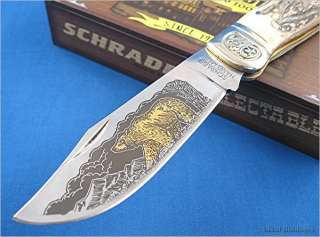 Schrade Collectors Genuine Stag Grizzly Clasp Knife Brand NEW in Box 