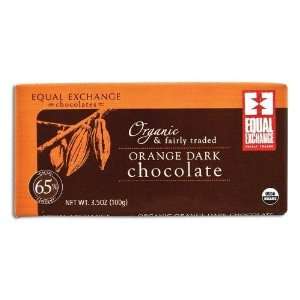 Equal Exchange, Dark With Orange, 65% Cacao, 3.50 OZ (Pack of 12 
