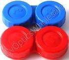 Contact Lens Storage Soaking Case Red L+R Marked