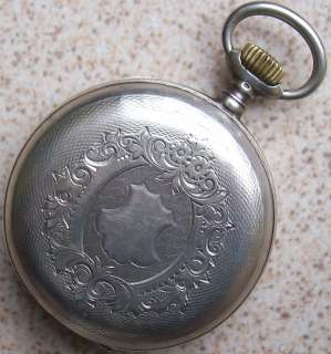 Vintage pocket watch Chatons, dial signed Perfection, Silver Hunter 