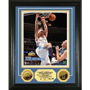 Denver Nuggets Chris Anderson 24KT Gold Coin Photomint 