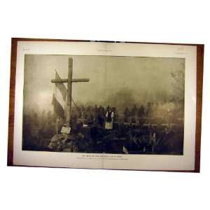   1915 Une Messe Jour Morts Front Cross Soldier Funeral: Home & Kitchen