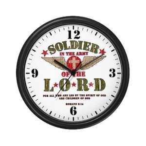    Wall Clock Soldier in the Army of the Lord 