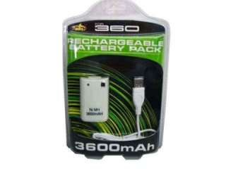 3600mah Rechargeable Battery Pack f Xbox 360 Controller  
