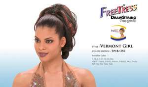 VERMONT GIRL FREETRESS SYNTHETIC PONYTAIL HAIR SNG DRAW  