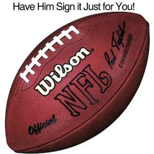  Steve McMichael Personalized Autographed Football: Sports 