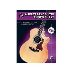  Alfreds Basic Guitar Chord Chart: Musical Instruments