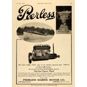   Ad Peerless Marine Motors Pirate Scripps Trophy   Original Print Ad