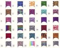 Animal Print French Tip Nail Decals  