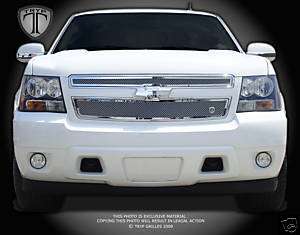 CHEVY TAHOE CHROME WIRE MESH GRILLE 2007 2010  
