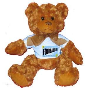   COMES FOOTBALL PLAYER Plush Teddy Bear with BLUE T Shirt: Toys & Games