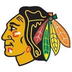 CHICAGO BLACKHAWKS LOGO NHL FRIDGE MAGNET  