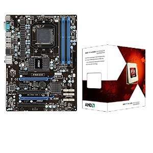  MSI 970A G45 AMD 970 Socket AM3+ Motherboard and AMD FX 