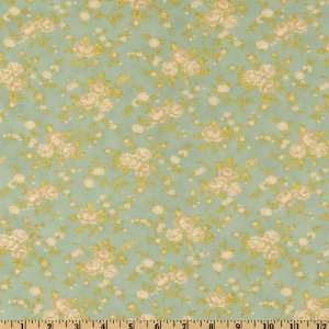  44 Wide Moda Fig & Plum October Blooms Pond Fabric By 