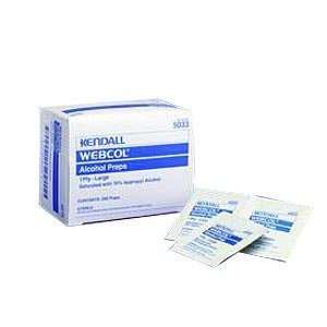 Kendall Webcol Alcohol Prep Pads Medium 2 ply (Box of 200 