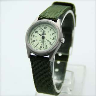 Military Nightvision Lady Child Canvas Band Watch New  