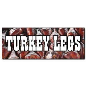  24 TURKEY LEGS DECAL sticker smoked grilled leg new 