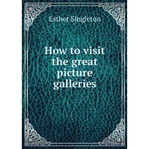  How to visit the great picture galleries Esther Singleton Books