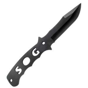  Triple Throwing Knives Black Handle & Blade Nylon Sheath 