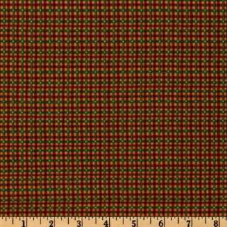 VIP Christmas Eve Plaid Cotton Fabric BTY  