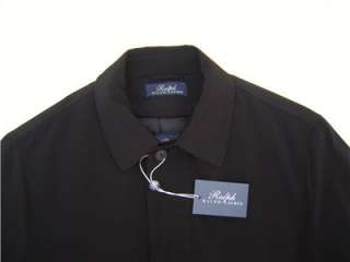 Polo Ralph Lauren 2in1 Mens Jacket Pea Coat Trench M Black Blazer 