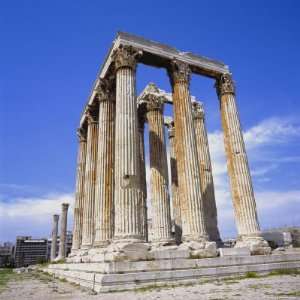  Temple of Olympian Zeus, Athens, Greece, Europe Stretched 