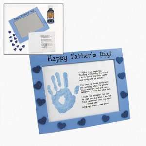  Wooden Fathers Day Handprint Frame Craft Kit   Craft Kits 