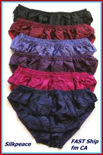 Mens 100% Silk Briefs Underwear US Small S M L XL 28 30 32 34 
