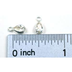 Sterling Silver Bezel Set White/Colorless Cubic Zirconia 