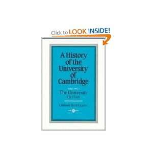 History of the University of Cambridge Volume 1, The University to 