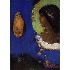   size 24x36 Inch, painting name Sita, by Redon Odilon