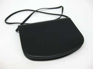 Auth Christian Dior Leather Shoulder Bag Black  