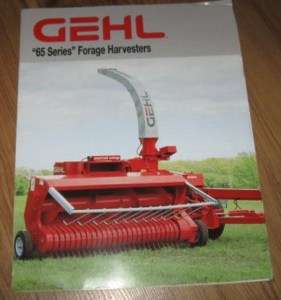 Gehl 65 Series Forage Harvester Sales Showroom Brochure  