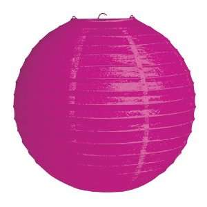  Raspberry Pink Round Paper Lanterns   12 Inch: Home 