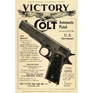  1911 Ad Victory Colt Automatic Pistol Firearms Handguns 