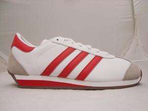 ADIDAS COUNTRY 2 II LEATHER MENS ATHLETIC SHOES WHITE RED G43490 