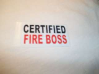 Certified Fire Boss Coal Mining Sticker  
